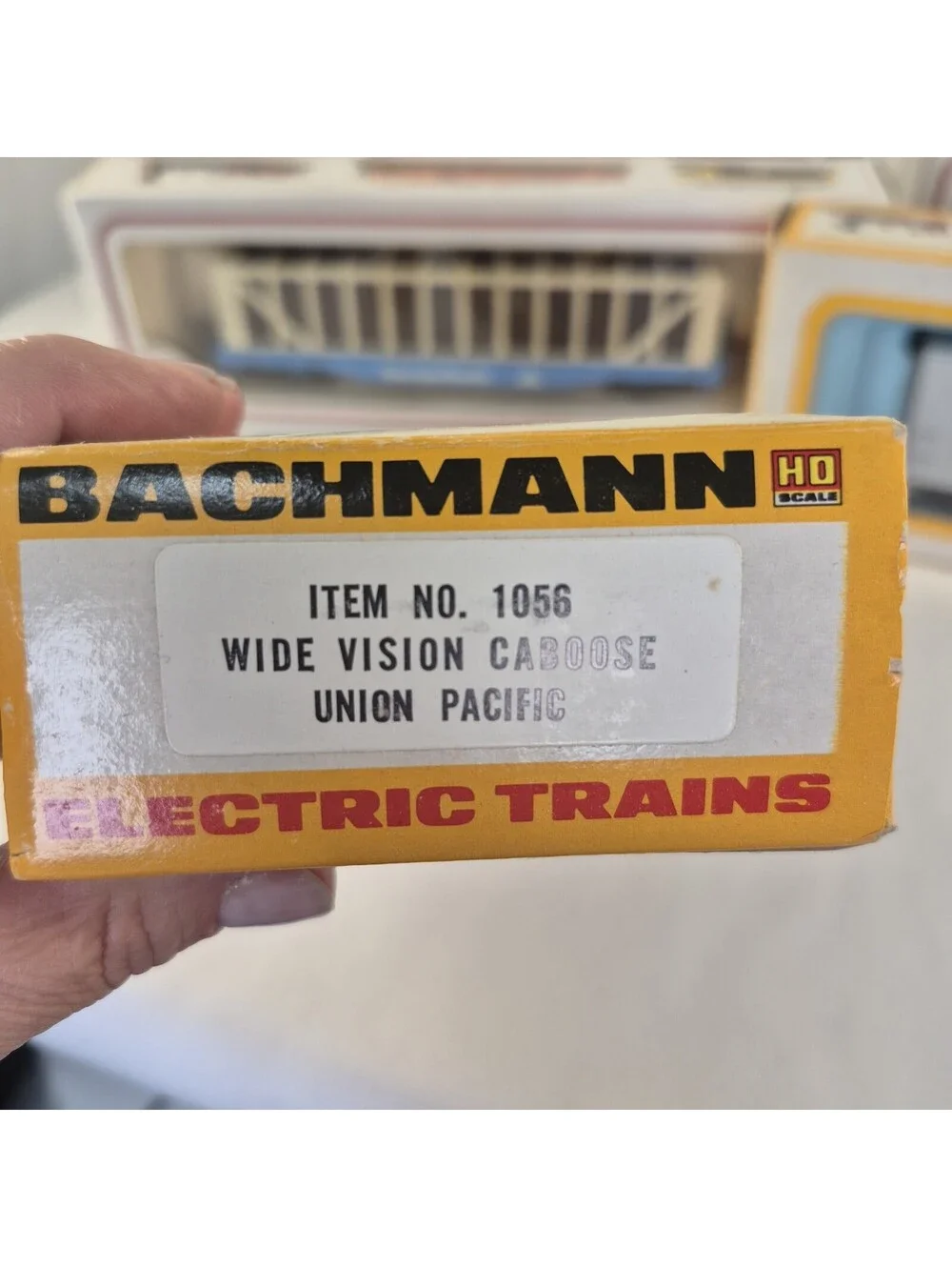 Bachmann HO Scale Union Pacific #206 Wide-Vision Yellow Caboose Vintage